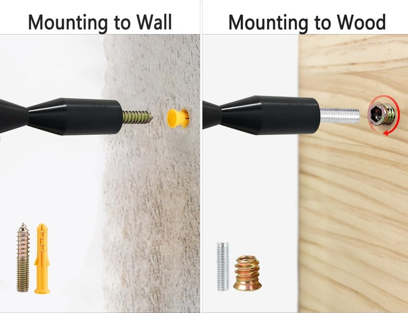 GeLive Gold Wine Pegs for Wall Mounted Wine Bottle Holder Vino Pins for 6 Bottles of Wine Display on Wood Surface Concrete Wall Stylish Wine Rack Modern Wall Wine Storage Aluminum Alloy - Image 3